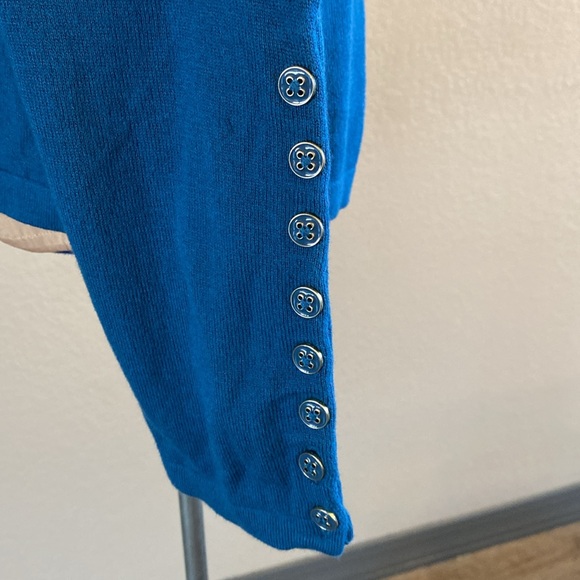 2 J McLaughlin teal sweaters - Picture 6 of 10